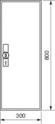 Olcsóbb Hager FWB51D Univers mezős elosztó, falon kívüli, IP44, üres, 800x300x161mm
