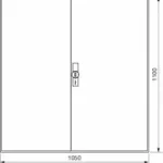 Kihagyhatatlan ajánlat Hager FWB74D Univers mezős elosztó, falon kívüli, IP44, üres, 1110x1050x161mm