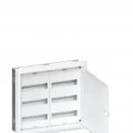 Hager Univers FWU32S Fém mezős elosztó 72 modul, 3 sor, 553x603x110mm, (fal kivágás 502x555x110mm) teli ajtóval, IP30, süllyesztett Legnépszerűbb