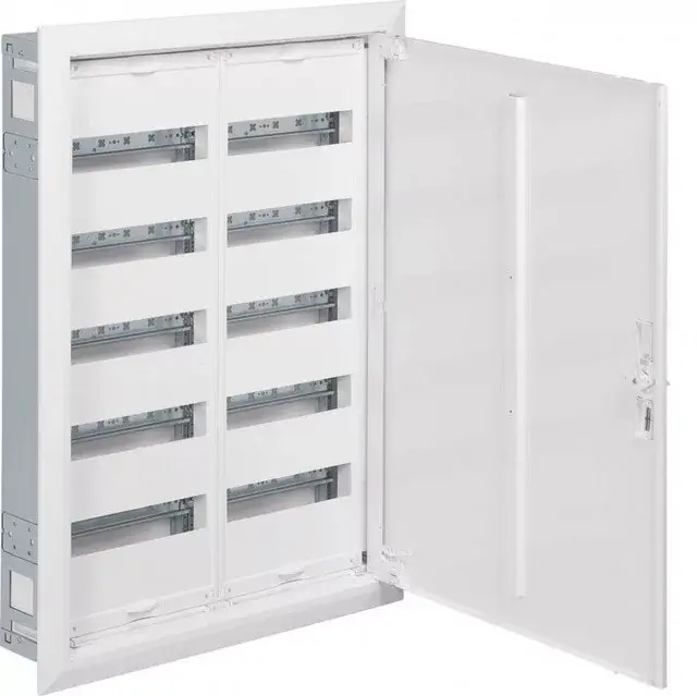 Rendeld meg most Hager Univers FWU52S Fém mezős elosztó 120 modul, 5 sor, 853x603x110mm, (fal kivágás 802x555x110mm) teli ajtóval, IP30, süllyesztett