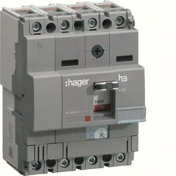 Hager HNA026H x160 TM kompakt megszakító, 4P, 25A, 40kA Korlátozott ajánlat