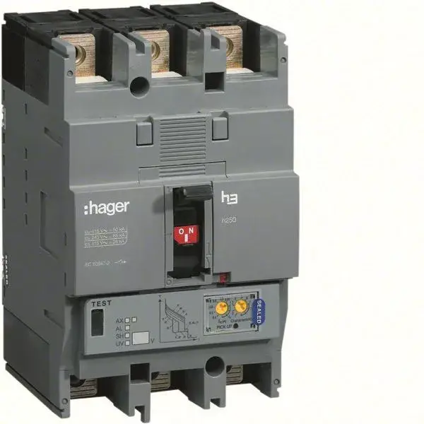 Hager HNC250H h250 LSI kompakt megszakító, 3P, 250A, 50kA Vedd meg online