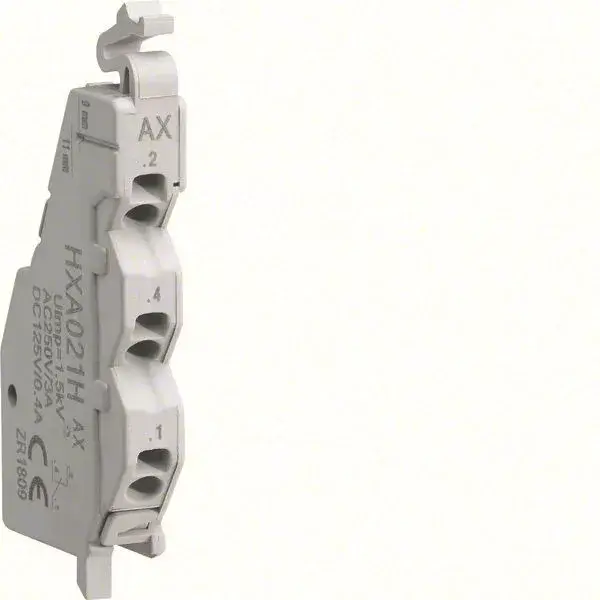 Ajánlat Hager HXA021H x160/250 AX állásjelző segédérintkező, 1 váltó 250V AC / 125V DC