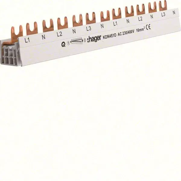 Vásárlói kedvenc Hager KDN451D fázis sin 3F 1P+N készülékekhez,80A, 16 mm2, 12M