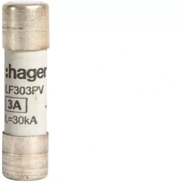Gyors kiszállítás Hager LF303PV PV szolár olvadóbetét, 10x38 mm, 1000 V DC, 3A