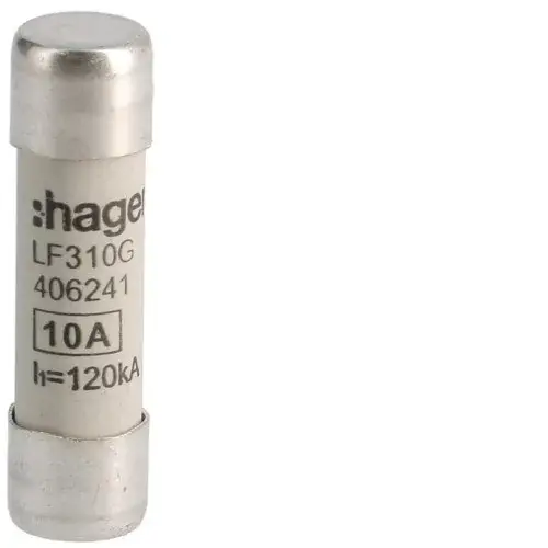 Hager lf310g Hengeres olvadóbiztosítóbetét, 10x38 mm, gG, 10 A 500 V Azonnali szállítás