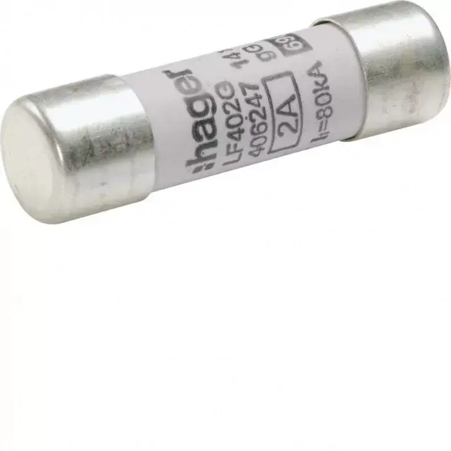 Kiárusítás Hager lf402g Hengeres olvadóbiztosítóbetét, 14x51 mm, gG, 2 A 690 V