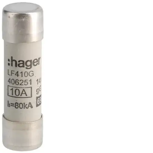 Hager lf410g Hengeres olvadóbiztosítóbetét, 14x51 mm, gG, 10 A 690 V Vásárlói kedvenc