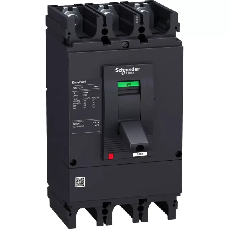 Legkelendőbb Schneider EZC400H3400N EZC400N 3P 50kA megszakító TM400D 3P3D kioldóval