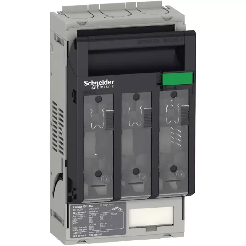 Schneider LV480801 ISTF160 olvadóbiztosítós szakaszolókapcsoló M8 csatlakozás Kedvezmény