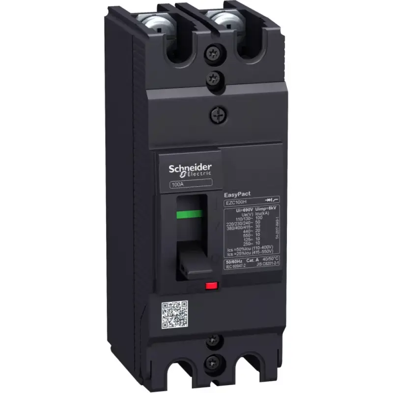 Szezonális akció Schneider EZC100H2032 EasyPact EZC100H 2P 30kA/400V megszakító 32A