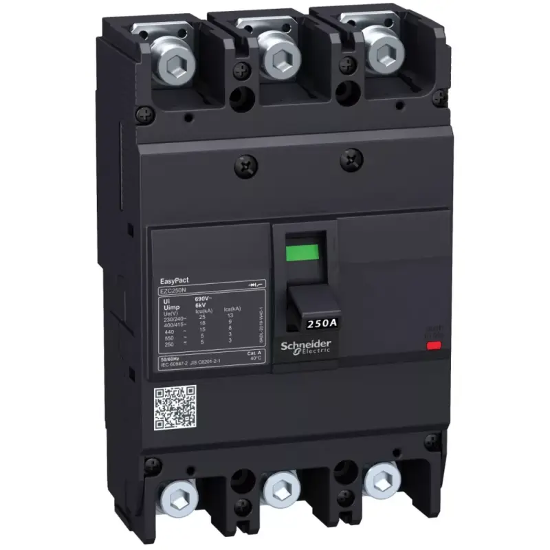 Schneider EZC250H3225 EasyPact EZC250H 3P 36kA/400V megszakító 225A Biztonságos fizetés