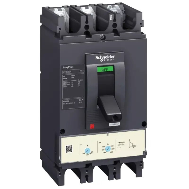Alacsony ár Schneider LV563315 EasyPact CVS630N (50 kA) 3P3D TM500D
