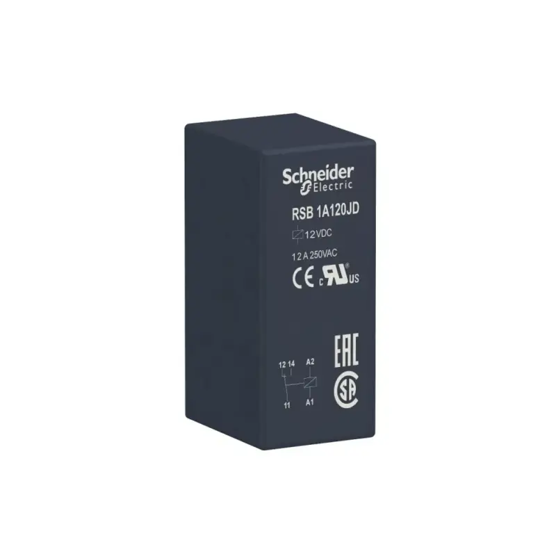 Schneider RSB1A120JD Zelio RSB interfész relé, 1CO, 12A, 12VDC Kedvezményes ár