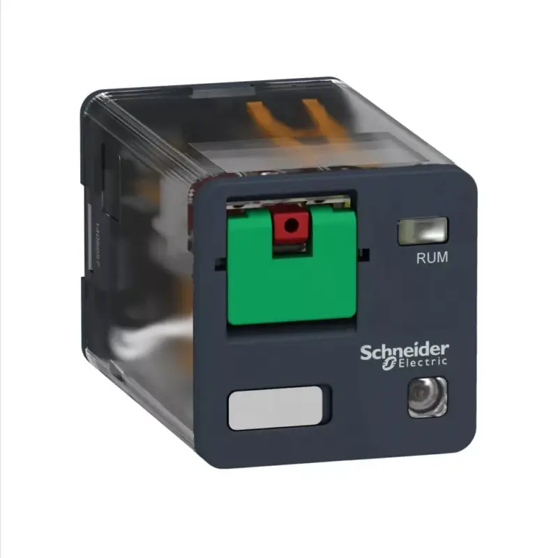 Csak ma Schneider RUMC32F7 Zelio RUM univerzális relé, hengeres, 3CO, 10A, 120VAC, tesztgomb, LED