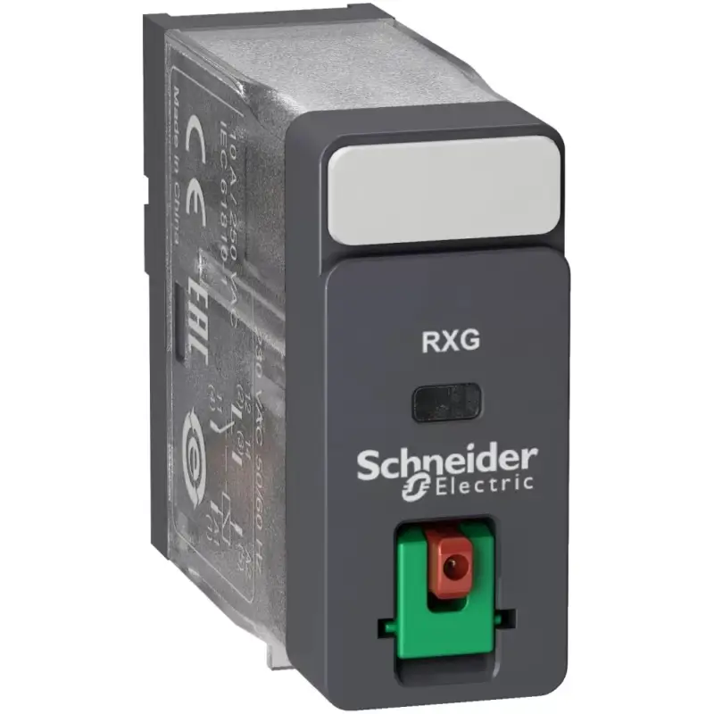 Schneider RXG11F7 Zelio RXG Interfész relé, 1CO, 10A, 120VAC, tesztgomb Szuper ajánlat
