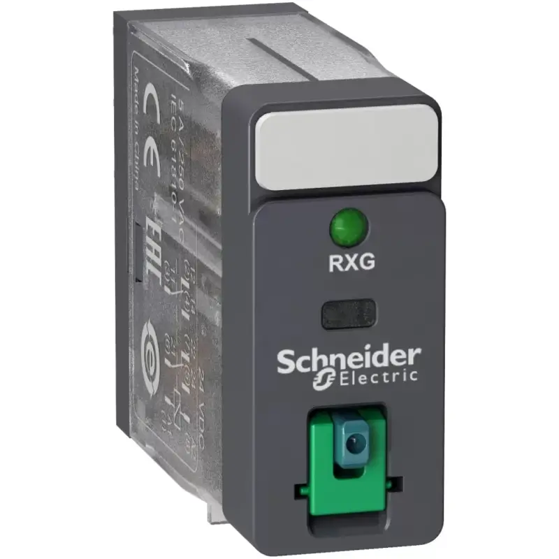Szuper ajánlat Schneider RXG22ED Zelio RXG Interfész relé, 2CO, 5A, 48VDC, tesztgomb, LED