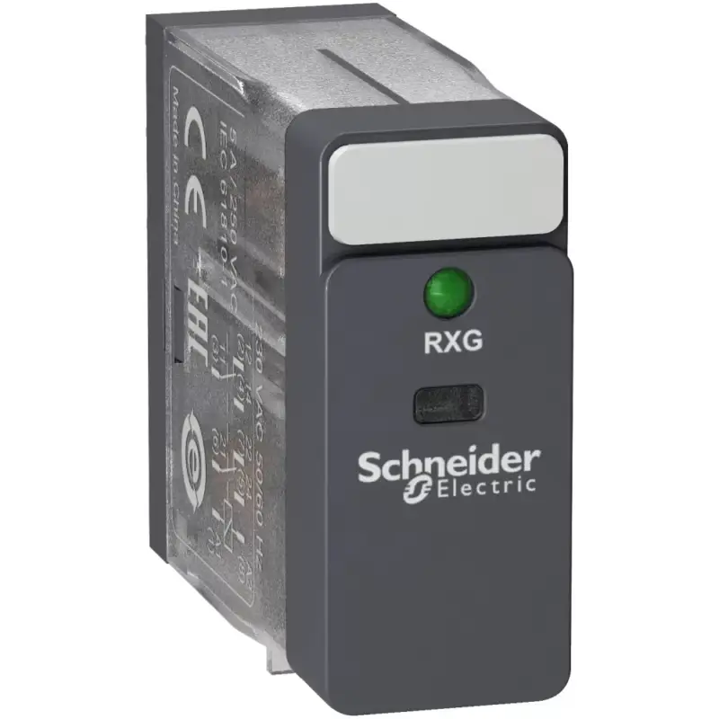 Újdonság Schneider RXG23B7 Zelio RXG Interfész relé, 2CO, 5A, 24VAC, LED