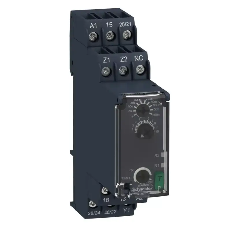 Schneider RE22R2HMR Zelio Time pulzáló időrelé, H-Hw, 2CO, 8A, 24-240VAC/DC Biztonságos vásárlás