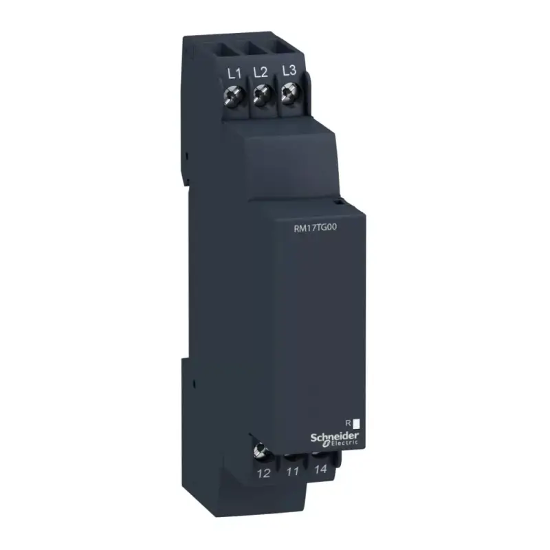 Schneider RM17TG00 Zelio Control háromfázisú fázisfigyelő relé, 1CO, 5A, 208…480VAC Kiárusítás
