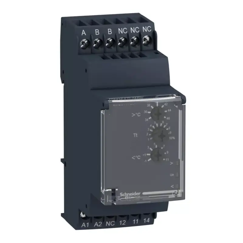 Schneider RM35ATL0MW Zelio Control hőmérsékletfigyelő relé, 1CO, 5A, 24…240VAC/DC Alacsony ár