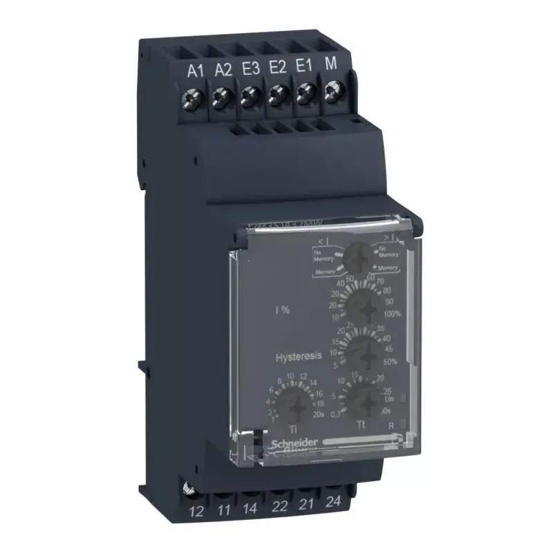 Schneider RM35JA31MW Zelio Control áramfigyelő relé, 2CO, 5A, 24…240VAC/DC, mérési tart.:2…500mA Nézd meg most