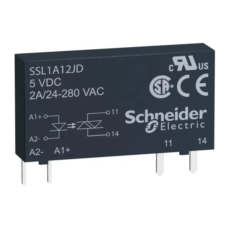 Biztonságos fizetés Schneider SSL1A12BD SSL sorkapocs szilárdtestrelé, nullfesz kapcs, 1NO, 24...280VAC, 2A, 24VDC
