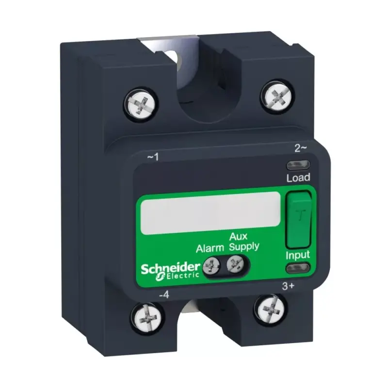 Vedd meg most Schneider SSP1A475BDS SSP hűtőbordára szerelhető szilárdtestrelé, 1f, nullfesz kapcs, 1NO, tesztgomb, 48-660VAC, 75A, 24VDC, hőátadóval