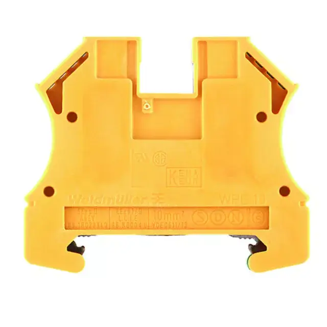 Weidmüller 1010300000 WPE 10 Földelő sorkapcsok, Csavaros csatlakozás, 10 mm2;, 1200 A (10 mm2;), zöld / sárga Árengedmény