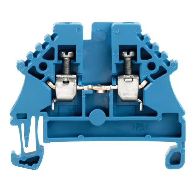 Olcsóbb Weidmüller 1023780000 WDU 2.5N BL Átvezető sorkapocs, Csavaros csatlakozás, 2.5 mm2;, 500 V, 24 A, Kék