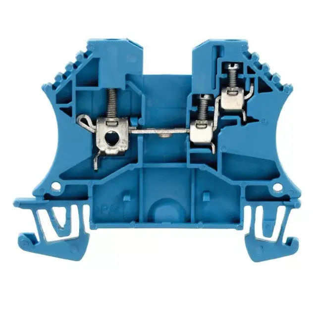 Weidmüller 1024780000 WDU 2.5/1.5/ZR BL Átvezető sorkapocs, Csavaros csatlakozás, 2.5 mm2;, 800 V, 24 A, Kék Szuper ajánlat