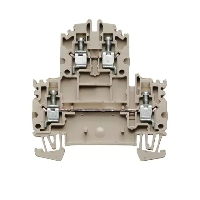 Weidmüller 1041900000 WDK 4N Kettő vezetős Kétemeletes sorkapocs, Csavaros csatlakozás, 4 mm2;, 800 V, 32 A, Sötétbézs Kihagyhatatlan ajánlat