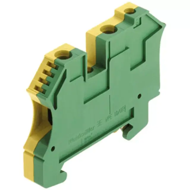 Weidmüller 1042500000 WPE 10/ZR Földelő sorkapcsok, Csavaros csatlakozás, 10 mm2;, 1200 A (10 mm2;), zöld / sárga Outlet
