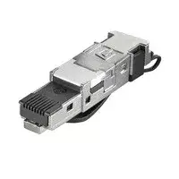 Weidmüller 1132050000 IE-PS-RJ45-FH-BK-B RJ45 csatlakozódugó, szerszám nélkül szerelhető, Cat.6<sub>A</sub> / E osztály<sub>A</sub> (ISO/IEC 11801 2010), 8 eres, EIA/TIA T568 B Vásárlói kedvenc