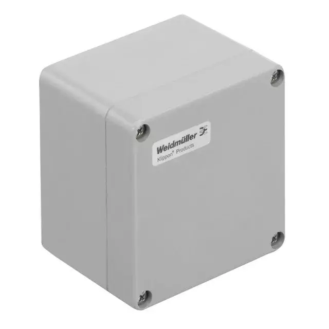 Korlátozott ajánlat Weidmüller 1305870000 KLIPPON POK 121209 Klippon POK (polyester empty enclosure), Üres ház, Magasság: 120 mm, Szélesség: 122 mm, Mélység: 90 mm, Anyag: üvegszál erősítésű poliészter, kezeletlen, polírozott, Ezüstszürke