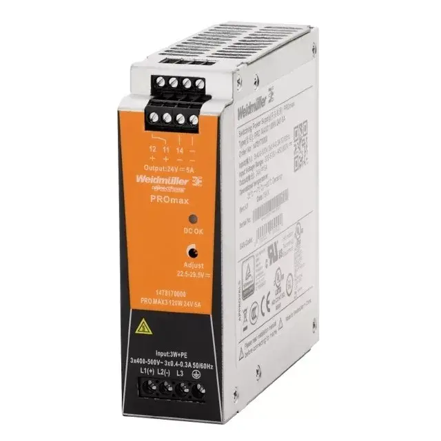 Ajánlat Weidmüller 1478170000 PRO MAX3 120W 24V 5A Áramellátás, tápegység, 24 V