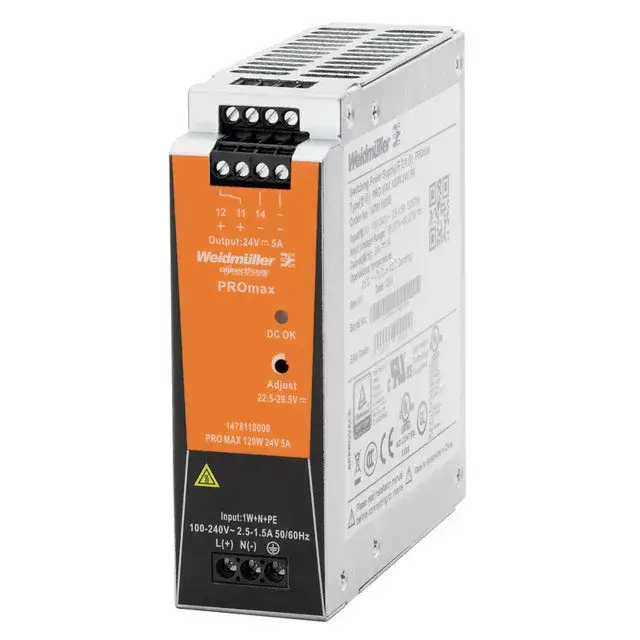 Vedd meg online Weidmüller 1478230000 PRO MAX 120W 12V 10A Áramellátás, tápegység, 12 V