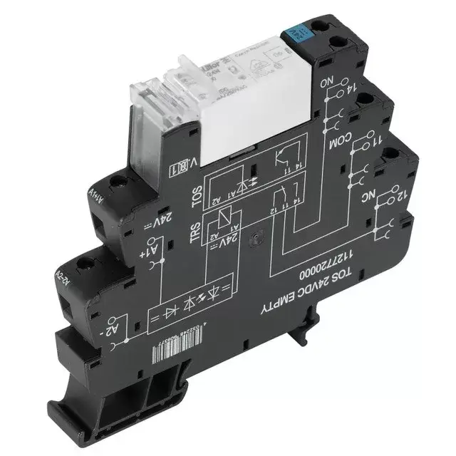 Akció Weidmüller 1479810000 TRS 24VDC 1NO HCP TERMSERIES, Relék, Érintkezők száma: 1 Záróérintkező AgSnO2 + W, Névleges vezérlőfeszültség: 24 V DC ±20 %, Folytonos áram: 16 A, Csavaros csatlakozás