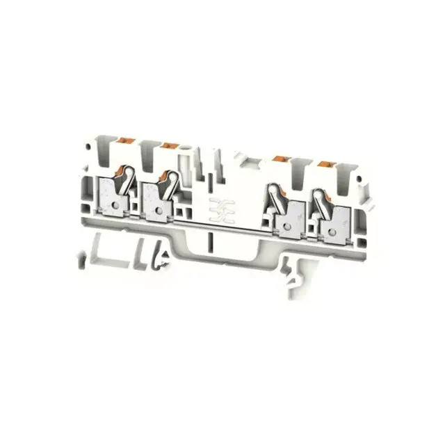 Weidmüller 1521790000 A4C 2.5 WT Átvezető sorkapocs, PUSH IN, 2.5 mm2;, 800 V, 24 A, Fehér Árengedmény