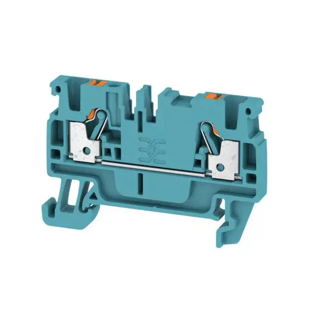 Gyors kiszállítás Weidmüller 1521880000 A2C 2.5 BL Átvezető sorkapocs, PUSH IN, 2.5 mm2;, 800 V, 24 A, Kék