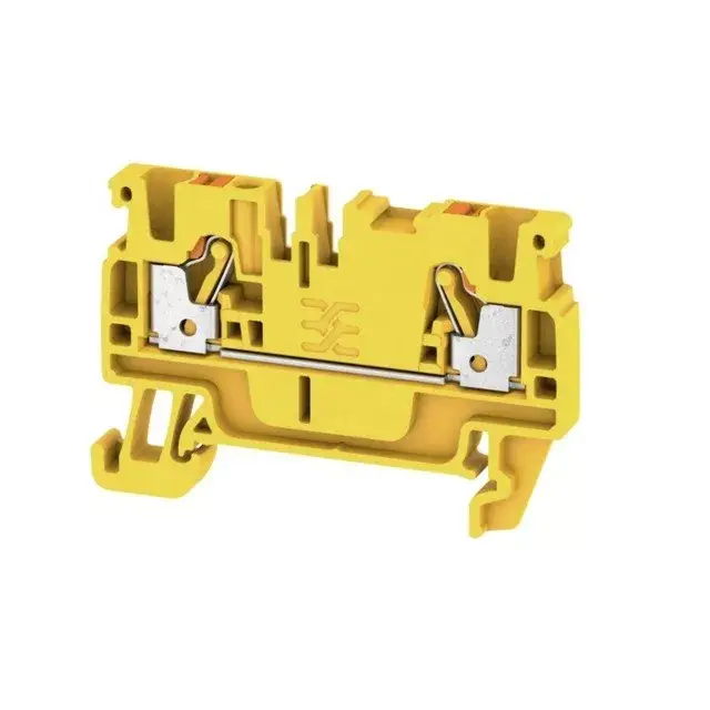Weidmüller 1521940000 A2C 2.5 YL Átvezető sorkapocs, PUSH IN, 2.5 mm2;, 800 V, 24 A, Sárga Prémium