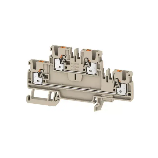 Végkiárusítás Weidmüller 1547610000 A2T 2.5 Átvezető sorkapocs, PUSH IN, 2.5 mm2;, 800 V, 24 A, Sötétbézs