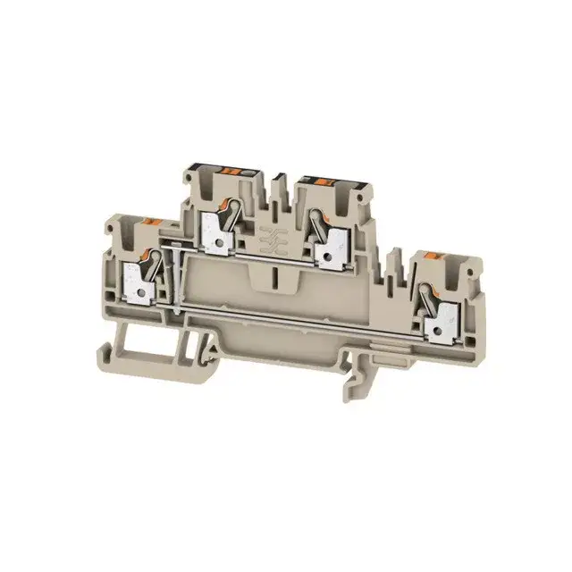 Weidmüller 1547650000 A2T 2.5 VL Átvezető sorkapocs, PUSH IN, 2.5 mm2;, 800 V, 24 A, Sötétbézs Legnépszerűbb