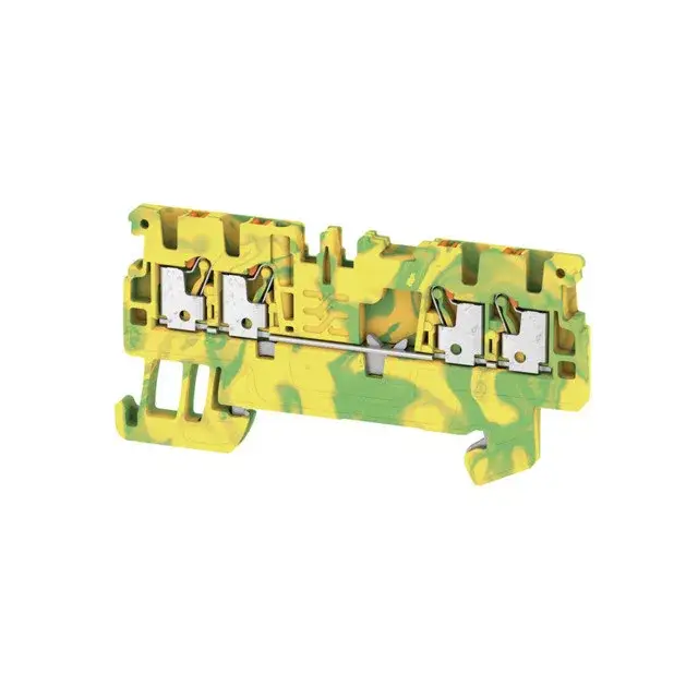 Weidmüller 1552660000 A4C 1.5 PE Földelő sorkapcsok, PUSH IN, 1.5 mm2;, zöld / sárga Kedvezményes ár