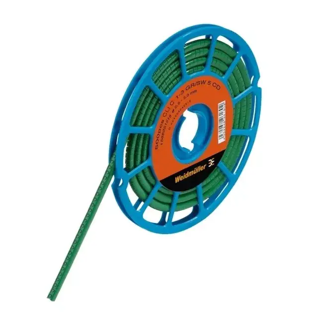 Szuper ajánlat Weidmüller 1568251688 CLI C 1-3 GN NE CD CableLine, Vezeték és kábeljelölők, 2.5 - 5 mm, 3 x 4.2 mm, Zöld