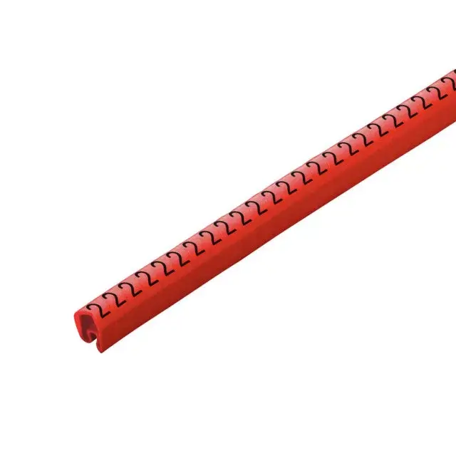Weidmüller 1568261509 CLI C 2-4 RT/SW 2 CD CableLine, Vezeték és kábeljelölők, 4 - 10 mm, 4 x 7 mm, Piros Végkiárusítás