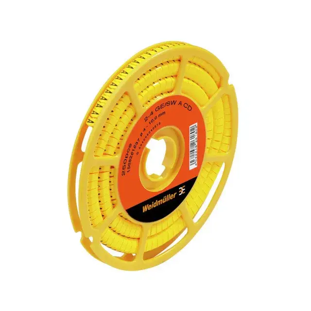 Vásárlói kedvenc Weidmüller 1568261514 CLI C 2-4 GE/SW 4 CD CableLine, Vezeték és kábeljelölők, 4 - 10 mm, 4 x 7 mm, Sárga