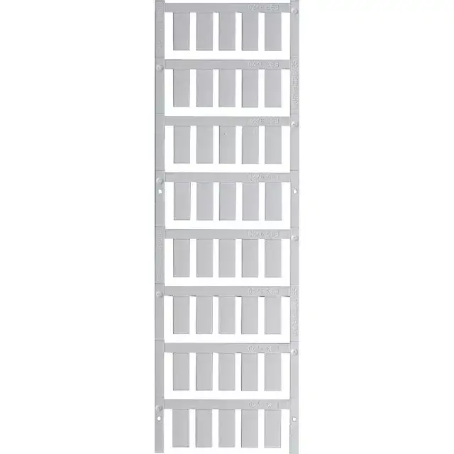 Weidmüller 1609940000 ESG 9/20 MC NEUTRAL WS Készülék jelölő lap ESG, Készülékjelölők x 20 mm, PA 66, Szín: Fehér, dugaszolható Expressz kézbesítés