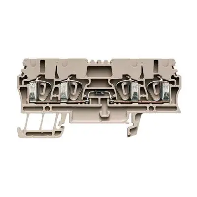 Weidmüller 1650350000 ZDU 2.5/2X2AN/D- Z-sorozat, Csatlakozóelem-sokapocs, Átvezető sorkapocs, Névleges keresztmetszet: 2.5 mm2;, Húzórugós csatlakozás, Bézs ( WEIDMÜLLER 1650350000 ) Ne maradj le