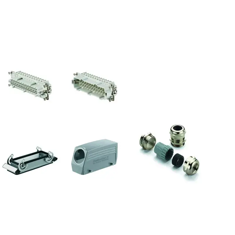 Weidmüller 1712530000 HDC-KIT-HE 24.130 Nehézcsatlakozó készlet HDC-készletek-Nagy igénybevételre tervezett csatlakozók, Készlet, HE, Méret: 8, Pólusok: 24, Csavaros csatlakozás, 500 V, 16 A, alumínium présöntvény, PG 21 Exkluzív ajánlat